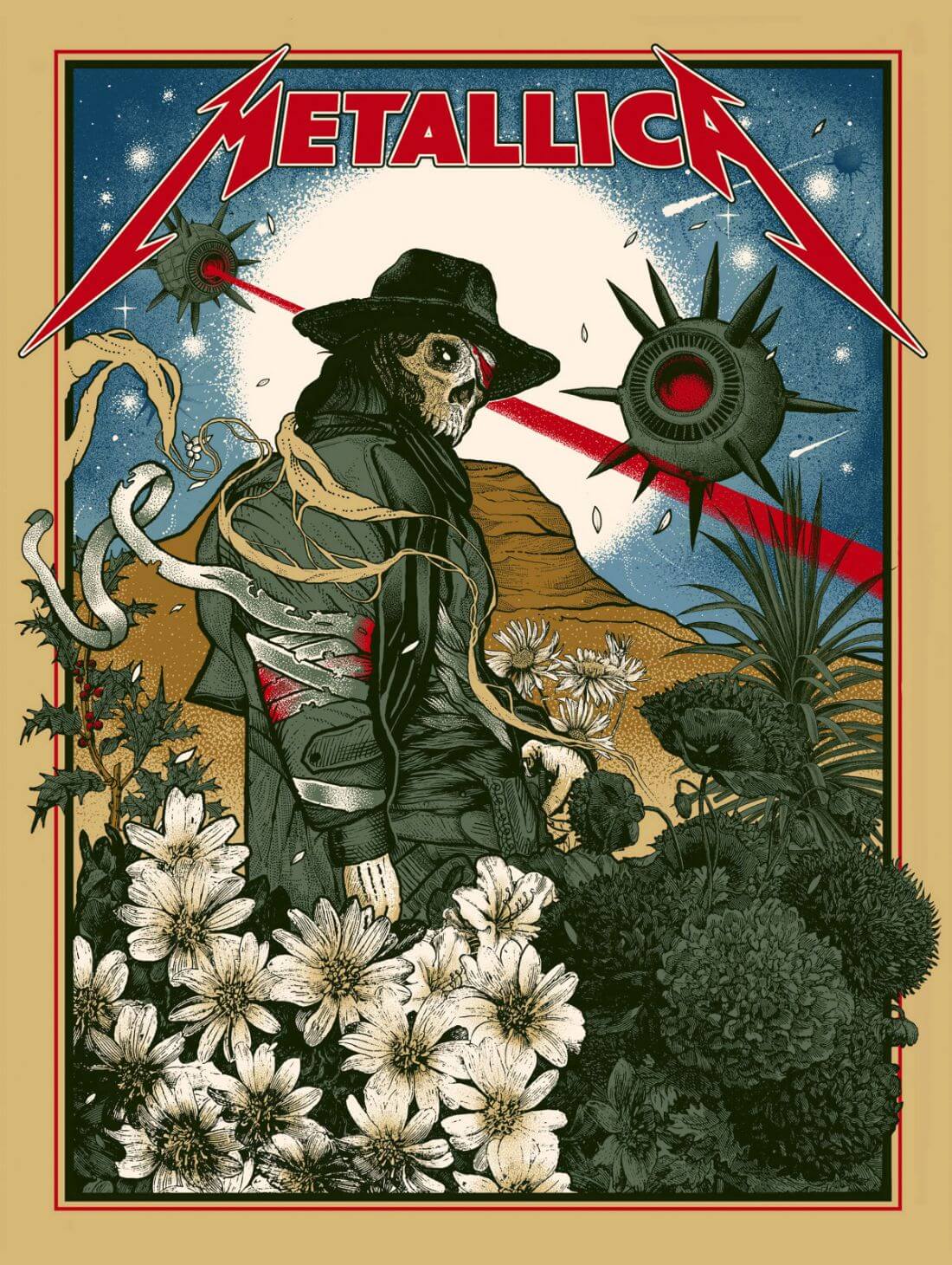 Poster Metallica “SPIT OUT THE BONE” raro