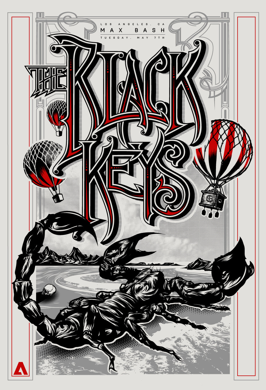 Poster Black Keys LOS ANGELES