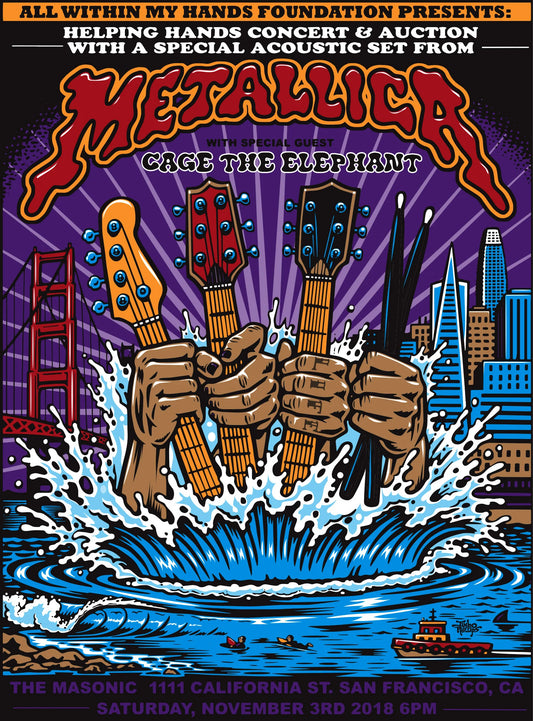 Poster Metallica "TOUR CAGE THE ELEPHANT"