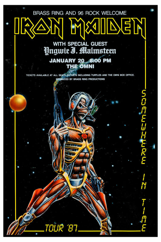Poster Iron Maiden Tour 87'
